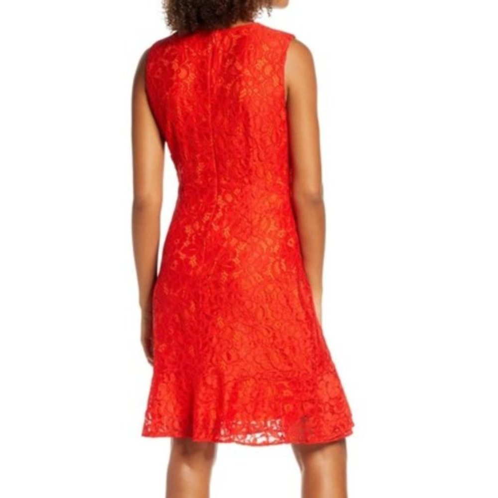 NWT Sam Edelman Full Lace Ruffle Flounce Dress - Picture 4 of 6
